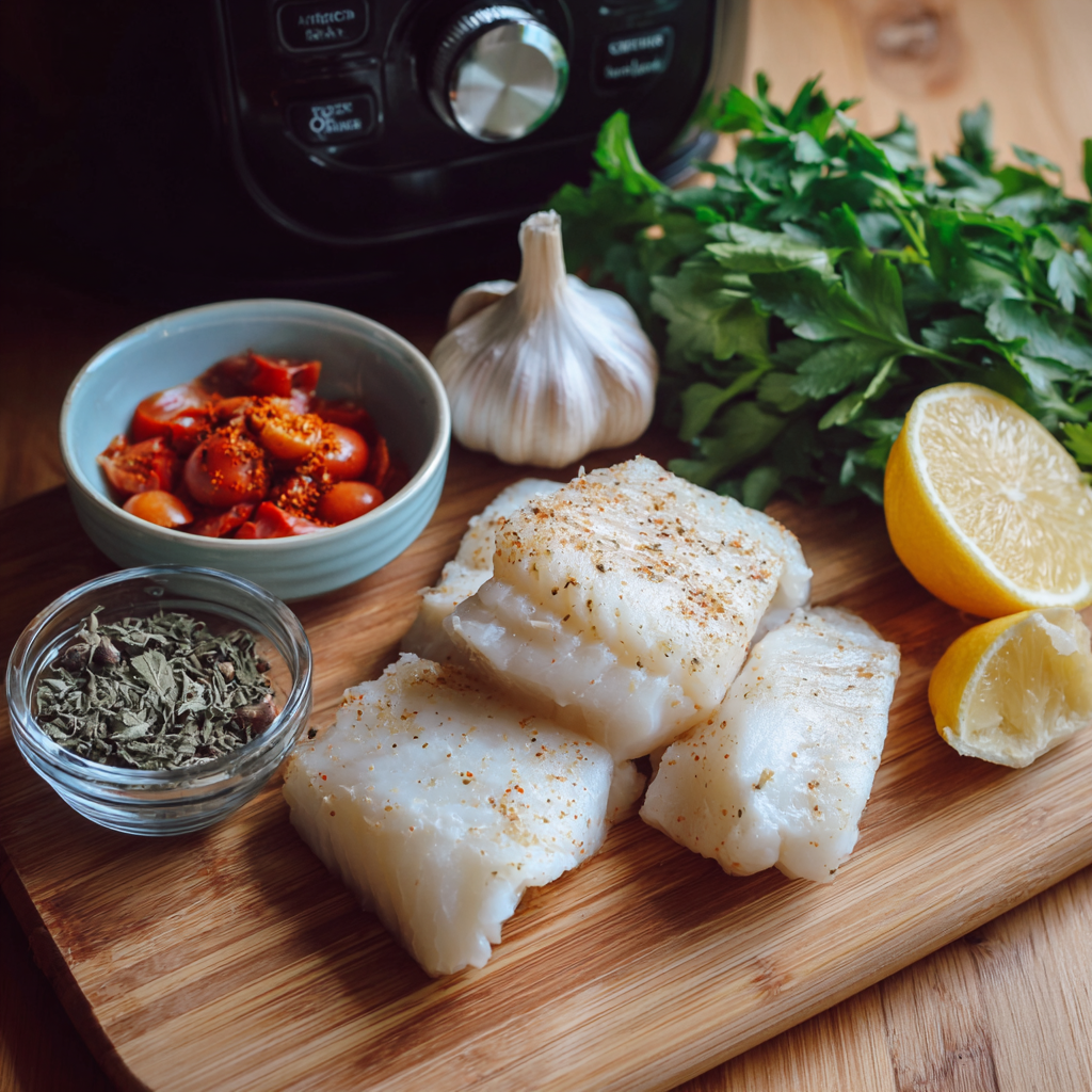 Air fryer Cod ingredients