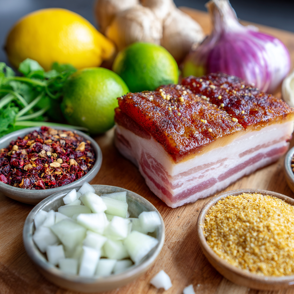 Air Fryer Pork Belly ingredients