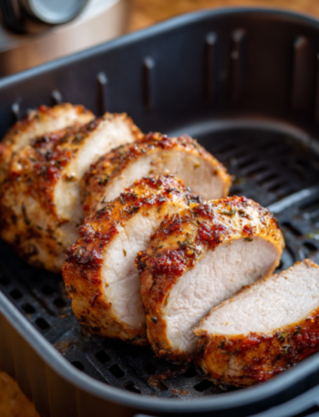 Air Fryer Apple Cider Pork Tenderloin
