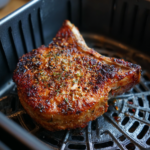 Air Fryer Charred Pork Cutlet with Apple & Fennel Remoulade