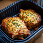 Air Fryer Cheesy Pork Chop Bake