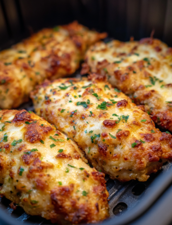 Air Fryer Cheesy Ranch Chicken Cutlets