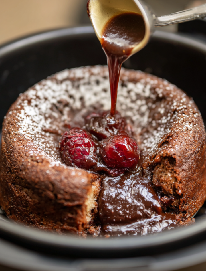 Air Fryer Chocolate Lava Cake