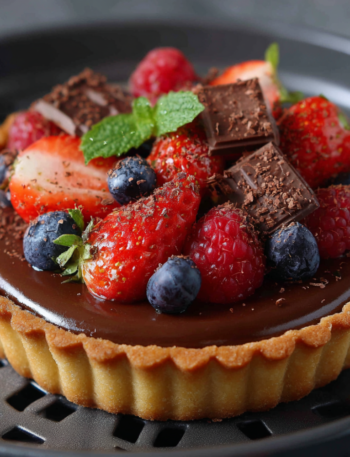 Air Fryer Chocolate Tart