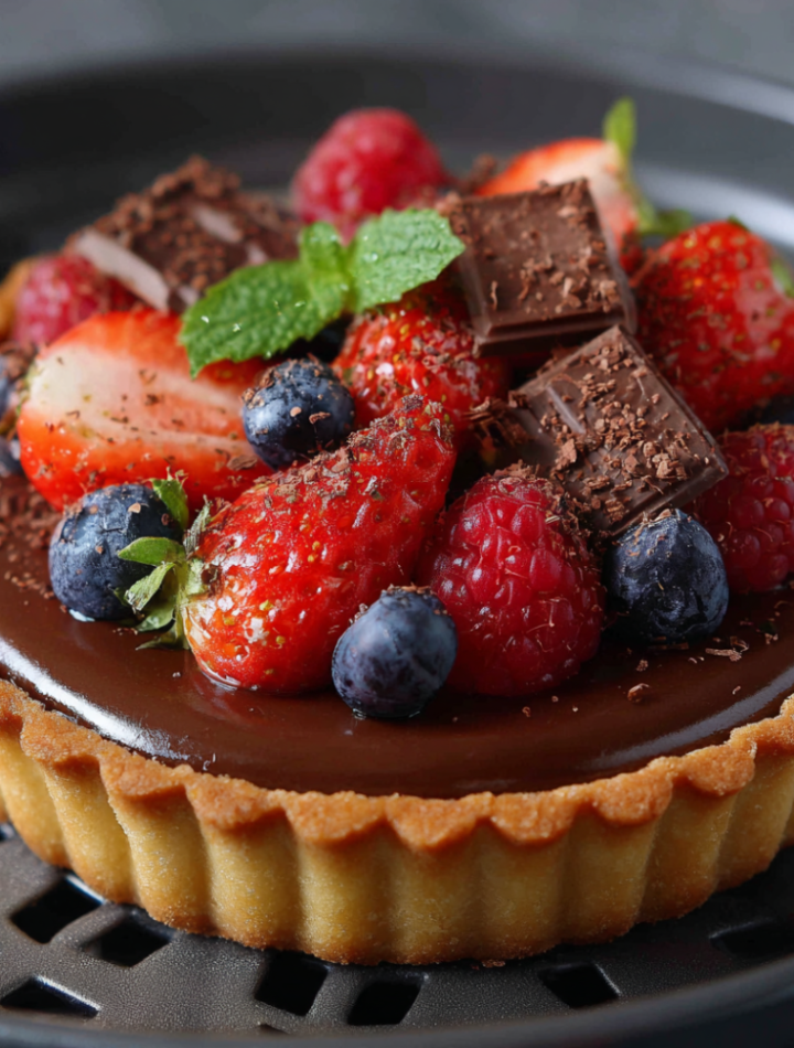 Air Fryer Chocolate Tart
