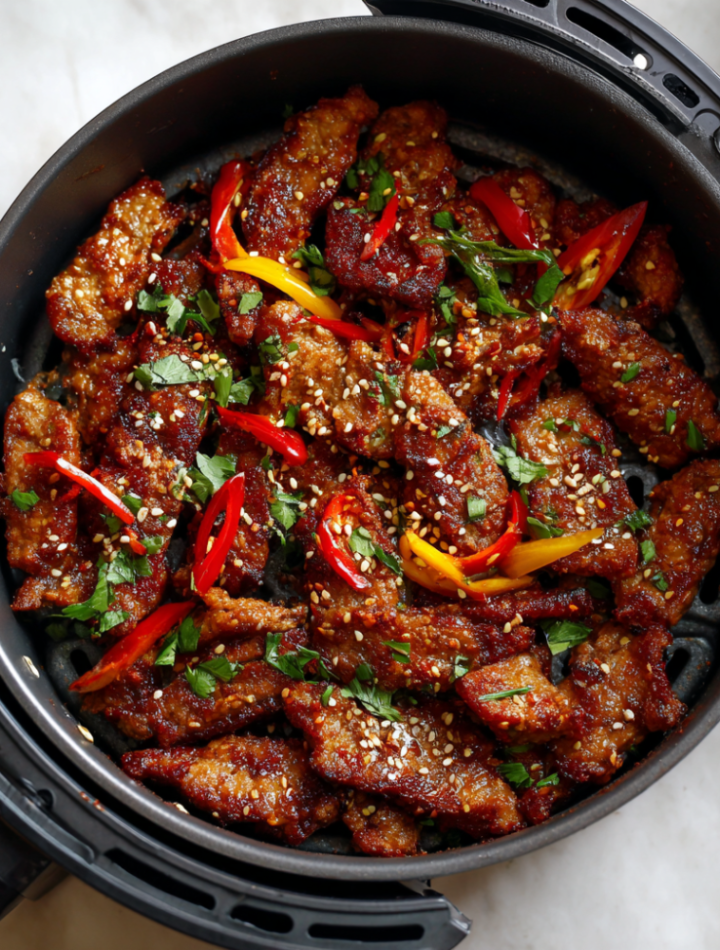 Air Fryer Korean Spicy Pork Bulgogi