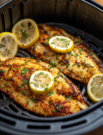 Air Fryer Lemon Butter Garlic Tilapia