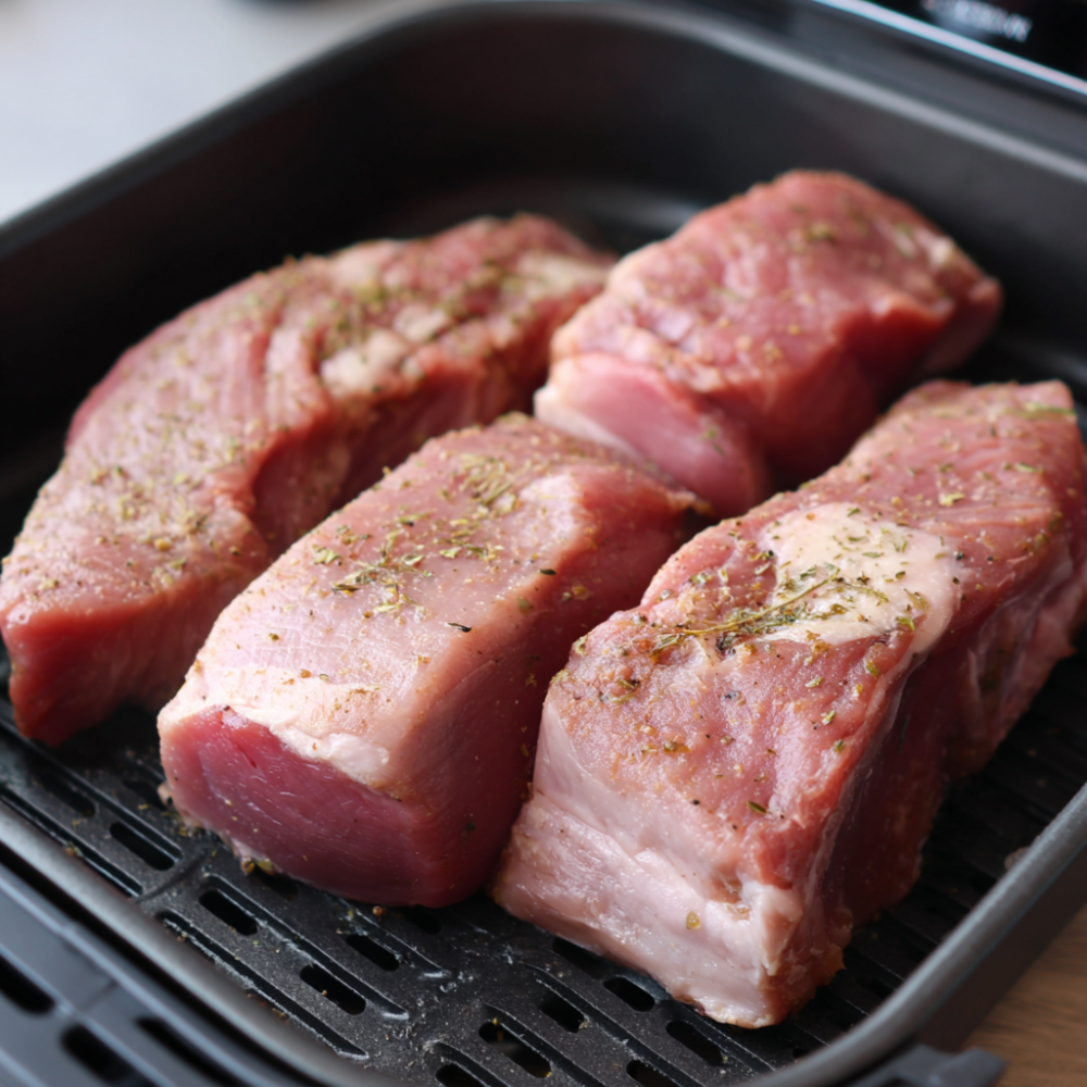 Air Fryer Maple Garlic Pork Tenderloin