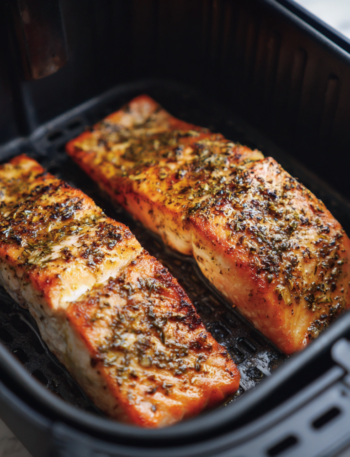 Air Fryer Miso Butter Salmon