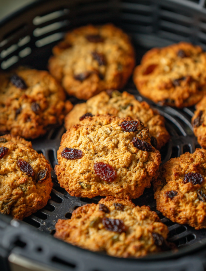 Air Fryer Oatmeal Raisin Cookies