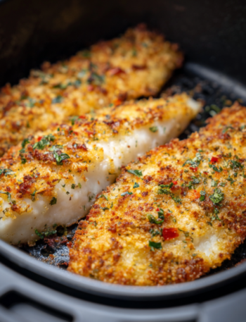 Air Fryer Panko Crusted Tilapia