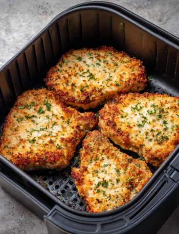 Air Fryer Parmesan Crusted Pork Chops