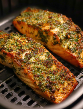 Air Fryer Pesto Salmon