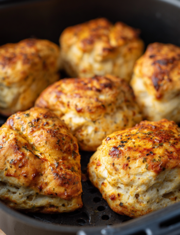 Air Fryer Spicy Honey Butter Chicken Biscuits
