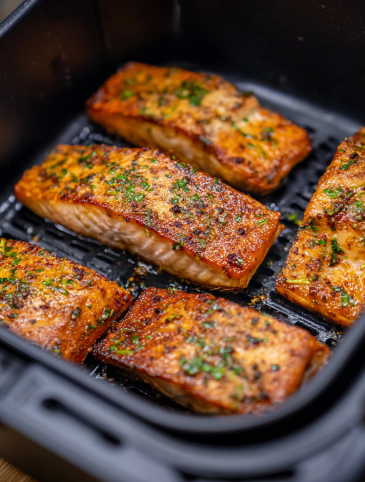 Air Fryer Teriyaki Salmon Fillets