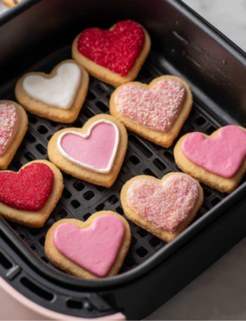 Air Fryer Valentine’s Day Cookies