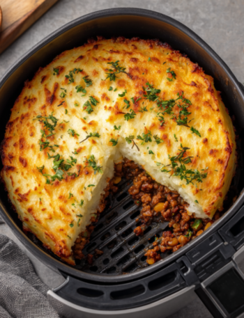 Air Fryer Vegan Lentil Shepherd’s Pie