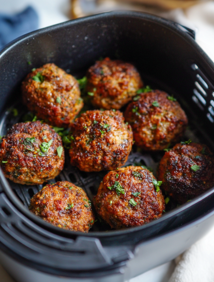 Air Fryer Vegan Meatballs