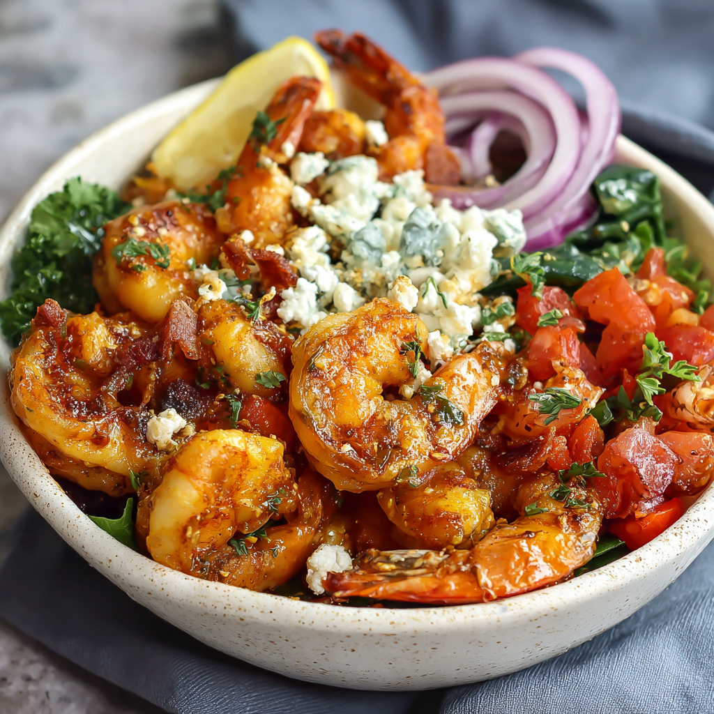 How to prepare Air Fryer Mediterranean Shrimp Bowls