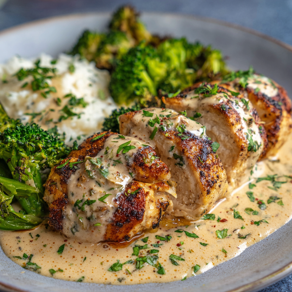 How to make Air Fryer Creamy Boursin Chicken