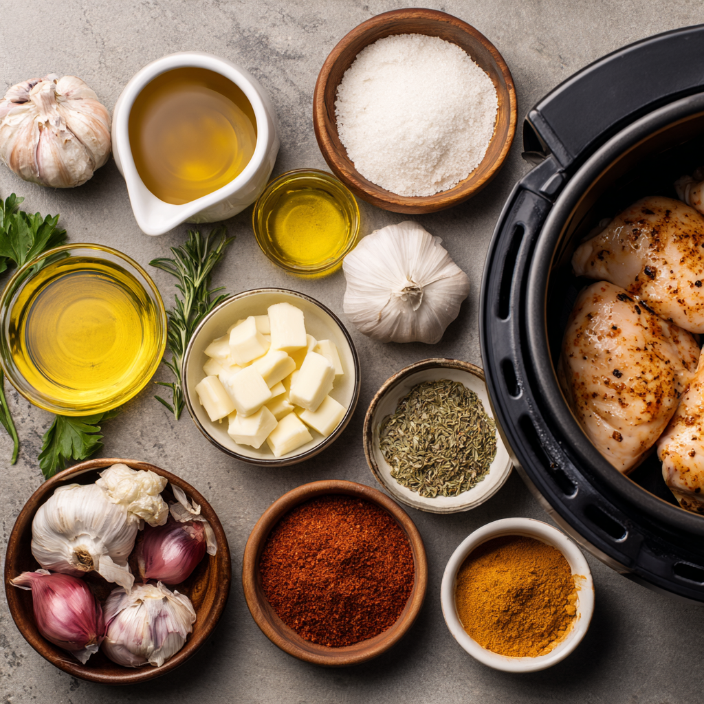 Air Fryer Creamy Tuscan Chicken ingredients