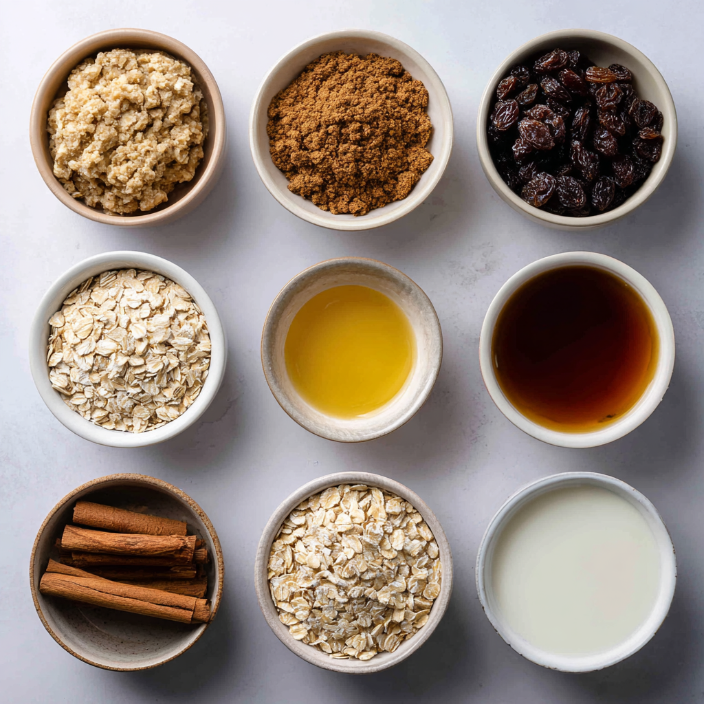 Air Fryer Oatmeal Raisin Cookies ingredients