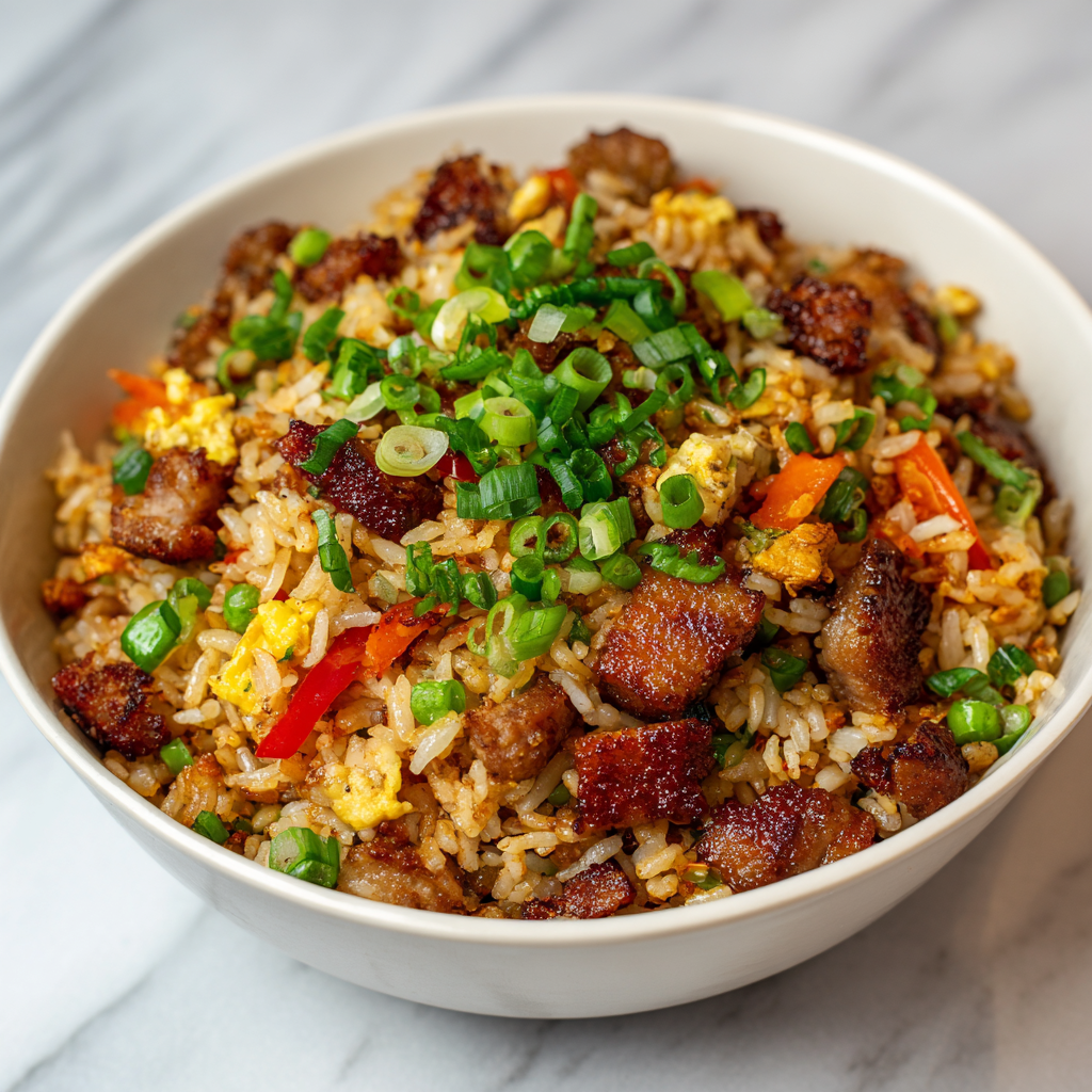 How to make Air Fryer Pork Fried Rice