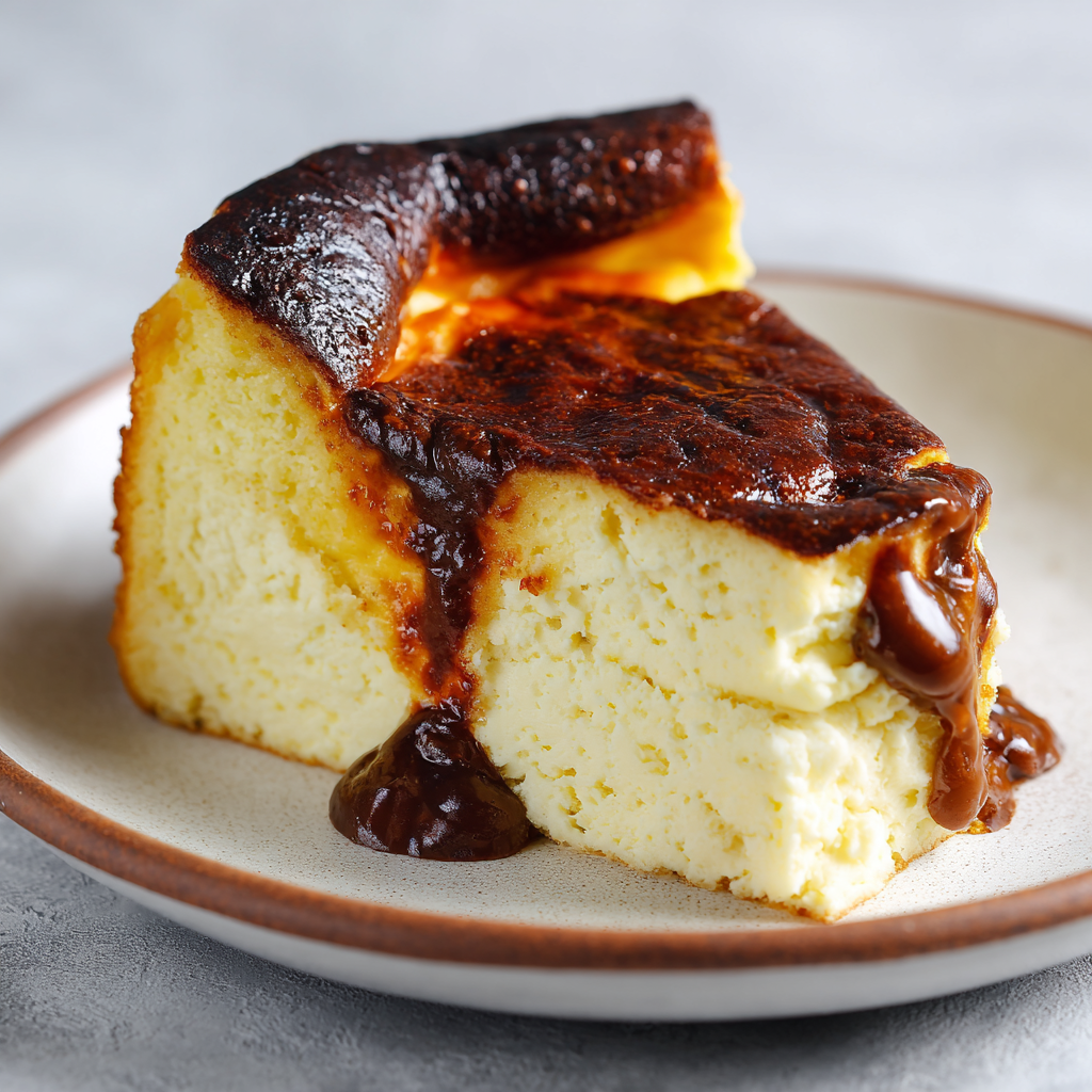 How to make Air Fryer Basque Burnt Cheesecake 