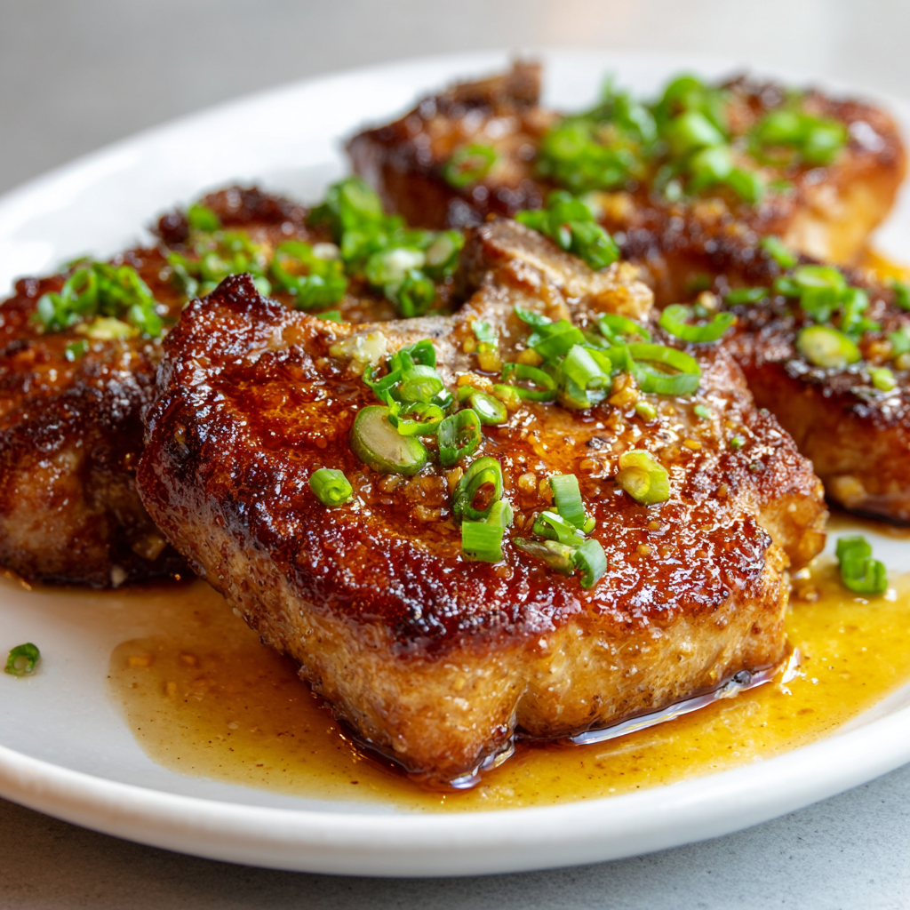 Air Fryer Honey Garlic Pork Chops instructions