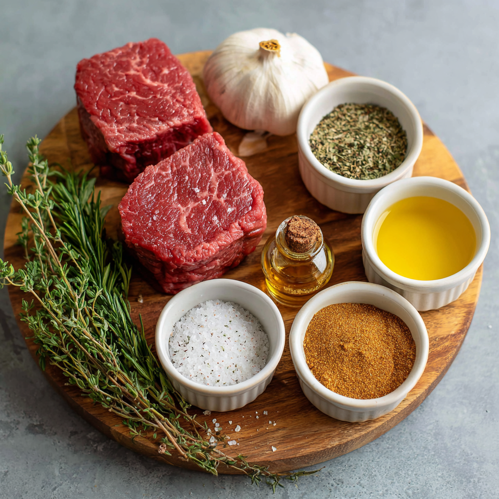 Air Fryer Filet Mignon ingredients
