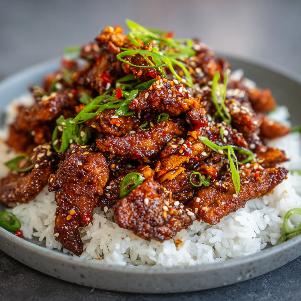 how to make Air Fryer Korean Spicy Pork Bulgogi