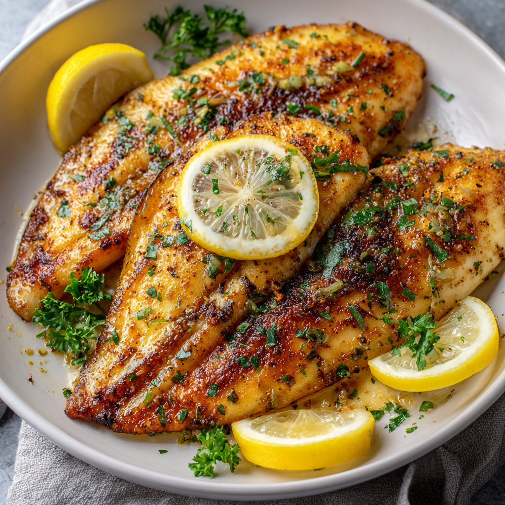 how to make Air Fryer Lemon Butter Garlic Tilapia