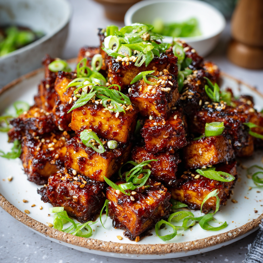 how to make Air Fryer Vegan Korean BBQ Tofu
