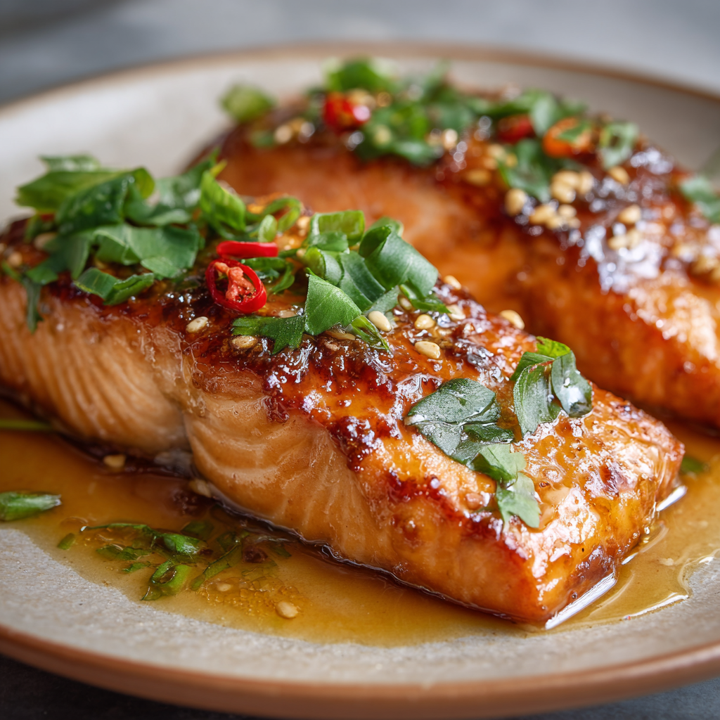 Air Fryer Miso Butter Salmon instructions