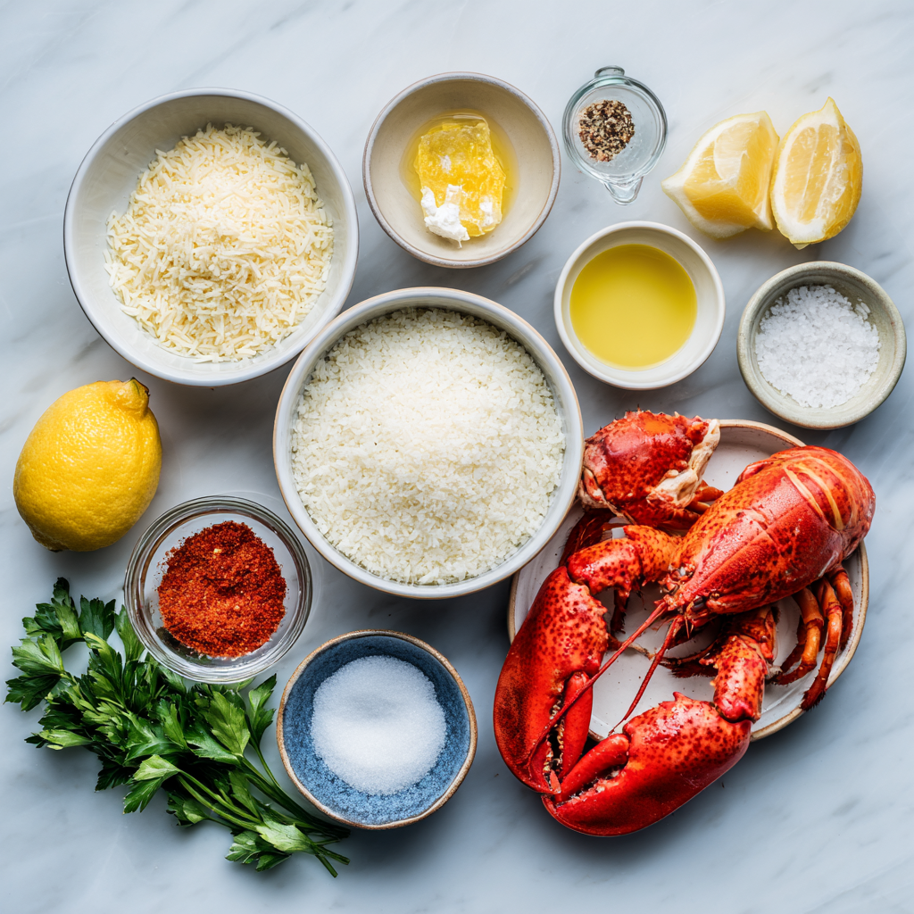 Air Fryer Lobster Risotto ingredients