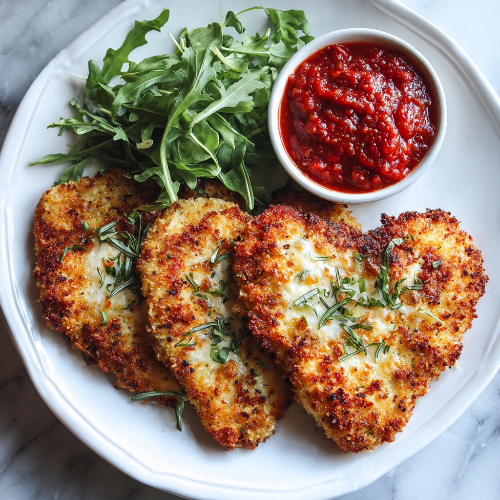 Heart Chicken Parmesan Cutlets
