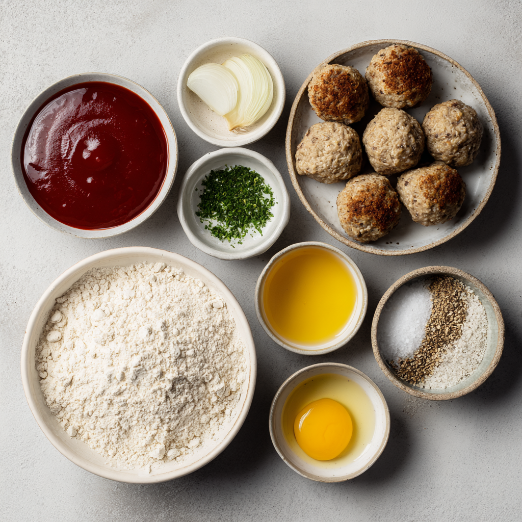 Air Fryer Vegan Meatballs ingredients
