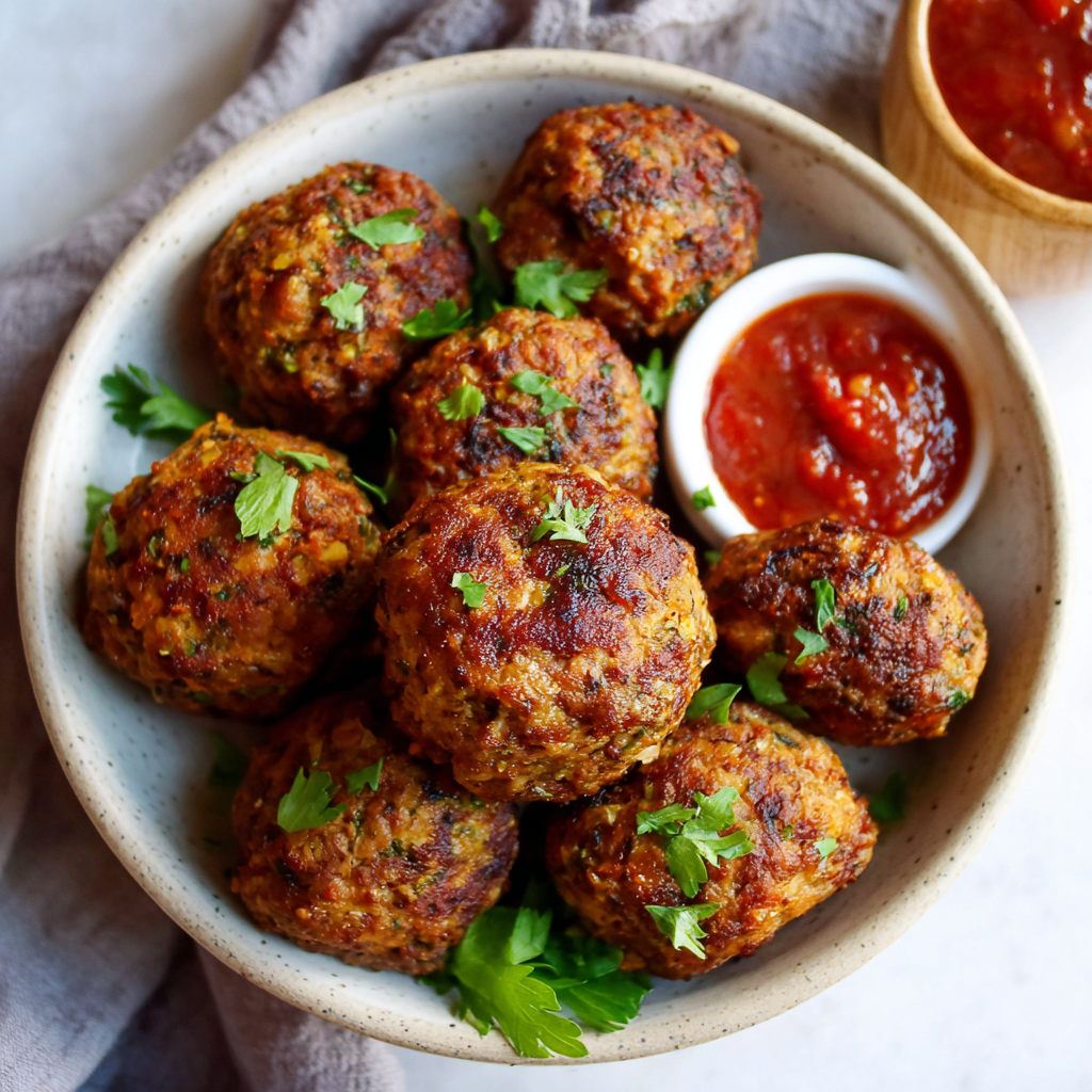 how to make Air Fryer Vegan Meatballs