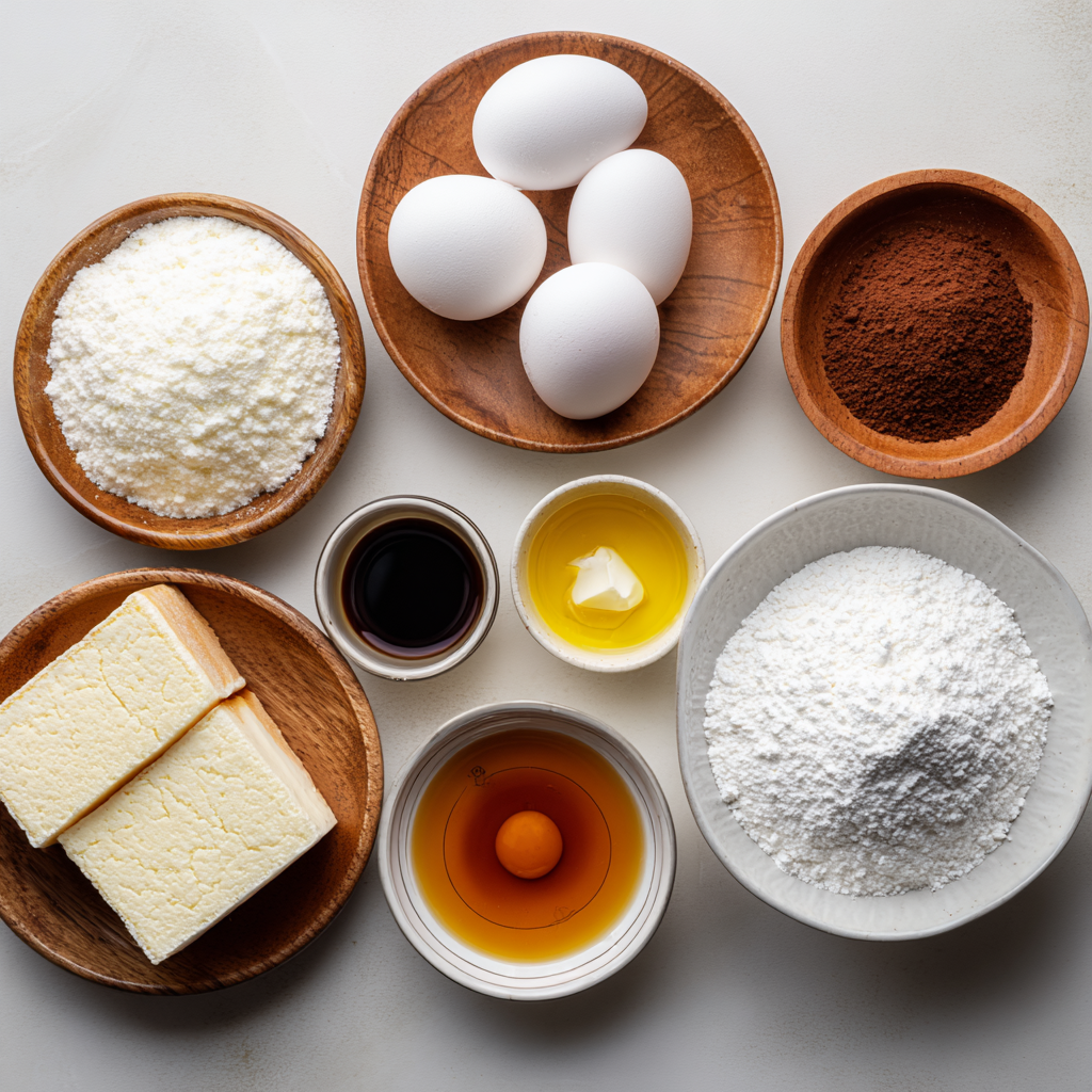 Air Fryer Japanese Cotton Cheesecake ingredients