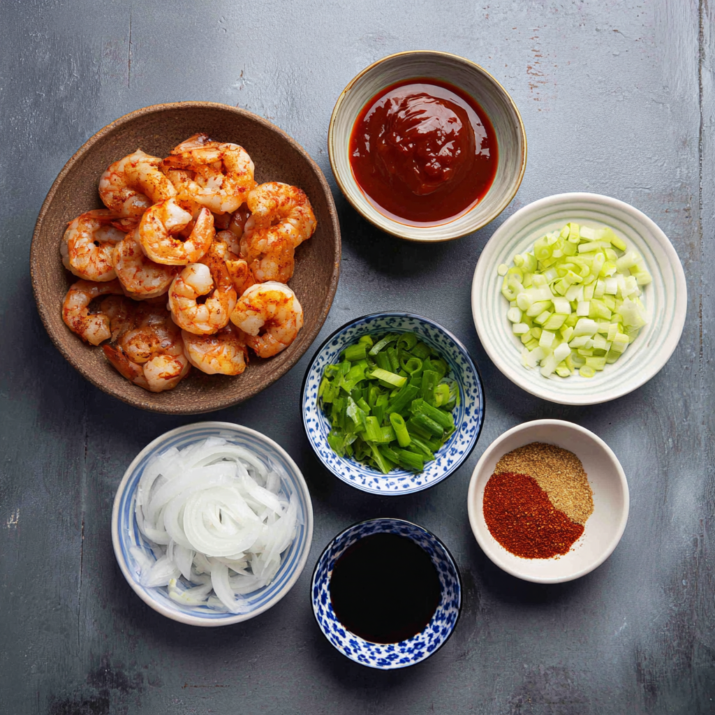 Air Fryer Gochujang Shrimp ingredients