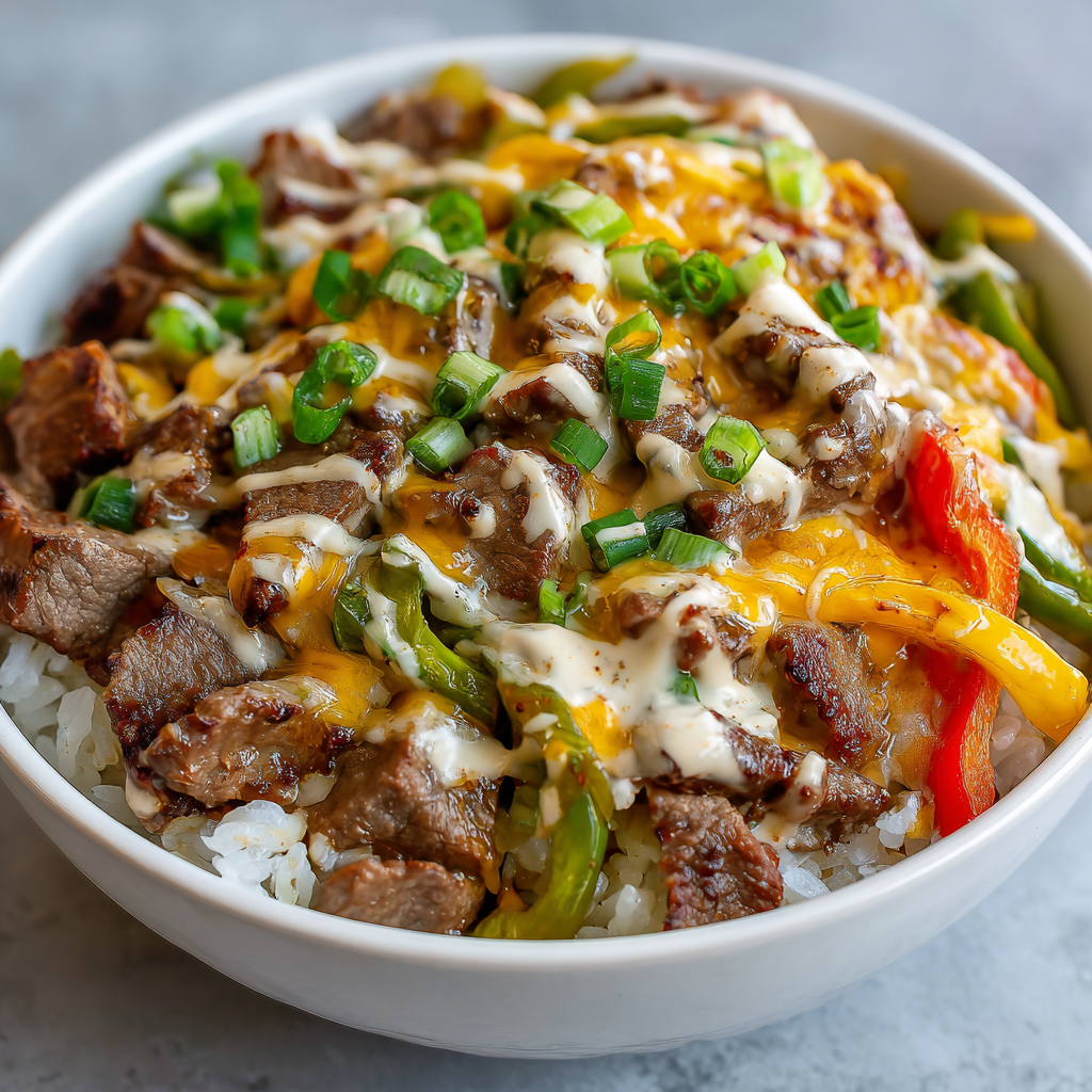 How to make Air Fryer Philly Steak Bowl
