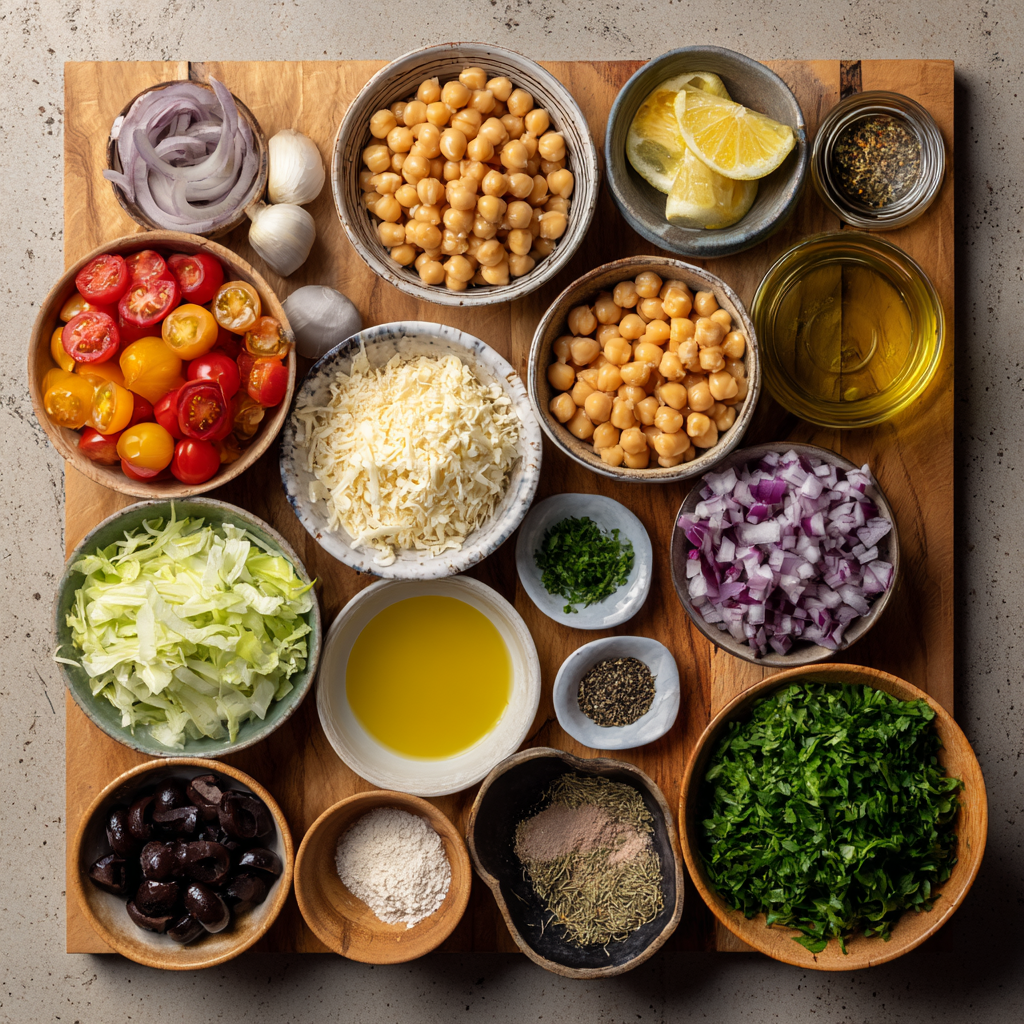 Air Fryer Vegan Chickpea “Tuna” Salad ingredients