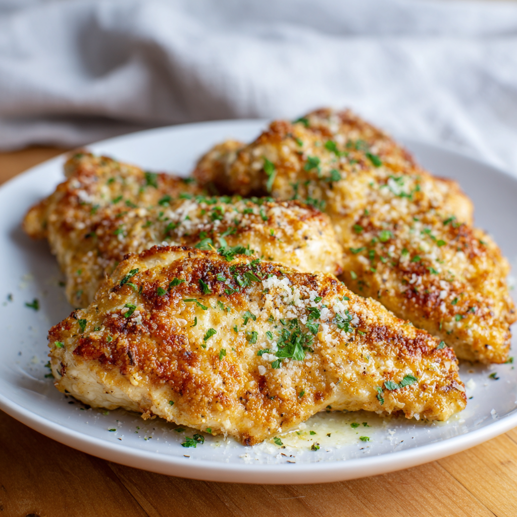 Air Fryer Creamy Garlic Parmesan Chicken instructions
