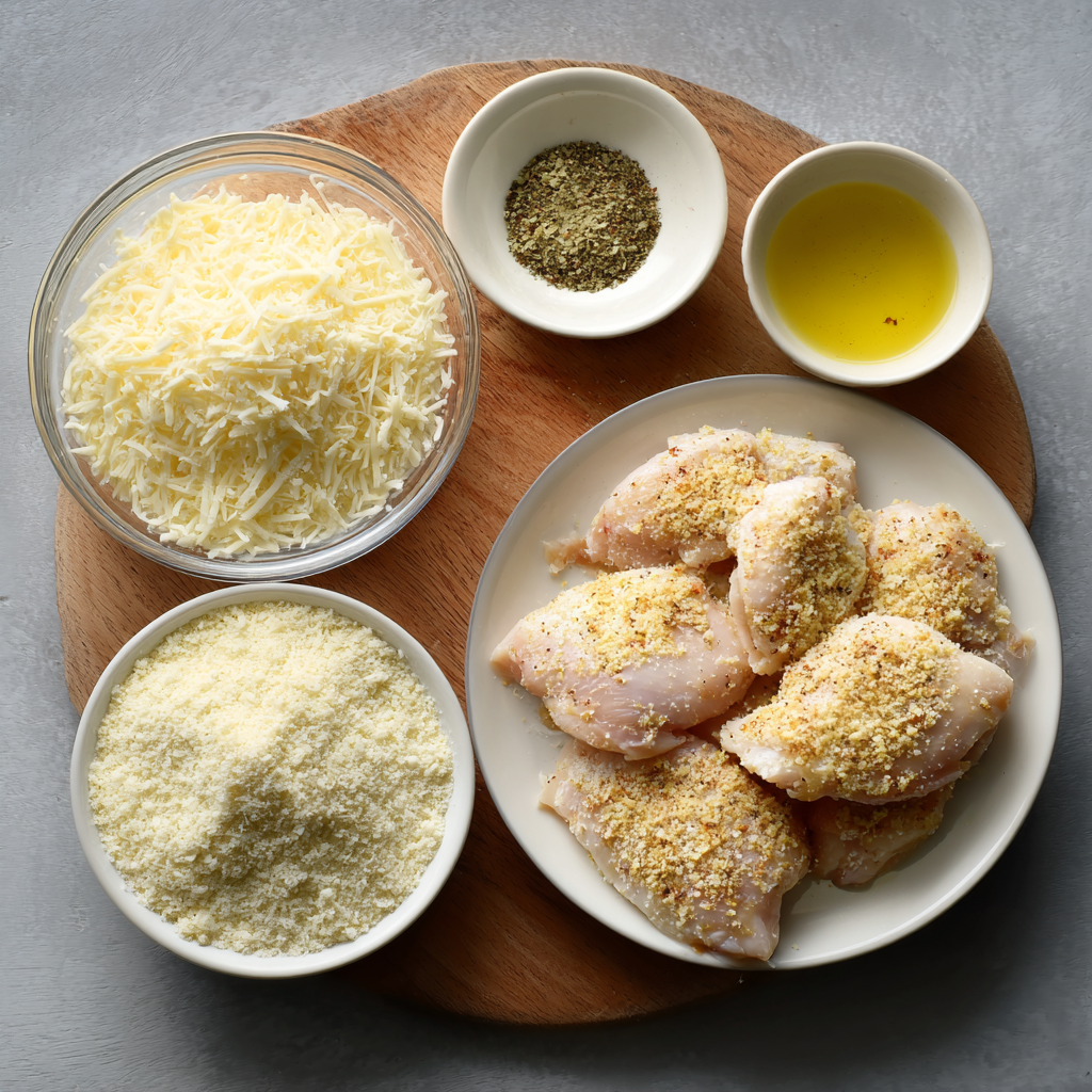 Air Fryer Creamy Garlic Parmesan Chicken ingredients