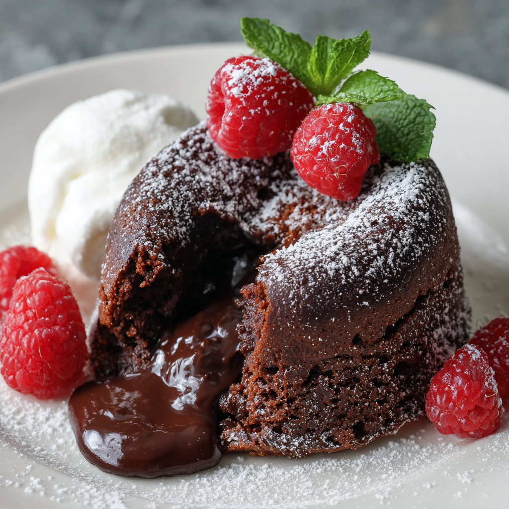 Air Fryer Mini Chocolate Lava Cakes