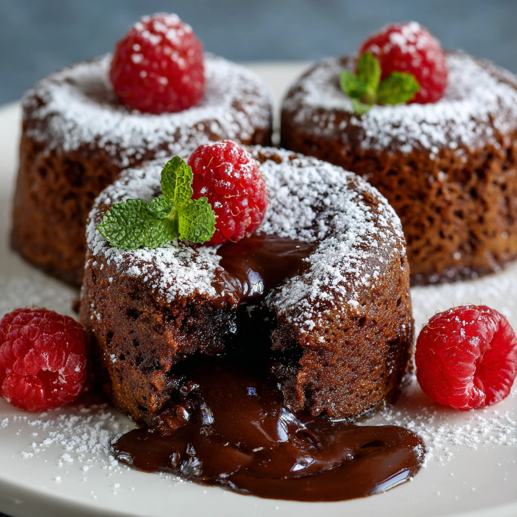 Air Fryer Chocolate Lava Cakes