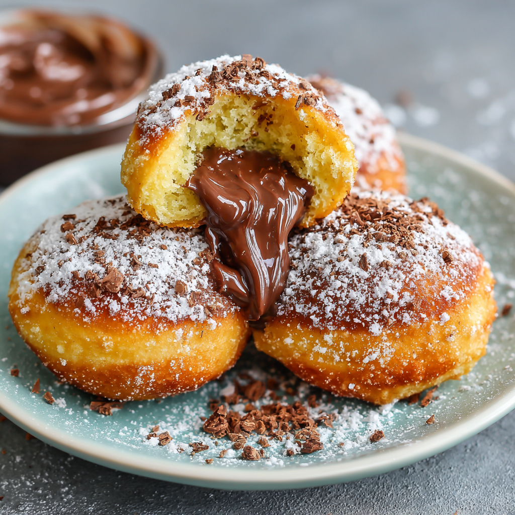 Air Fryer Nutella-Stuffed Donuts