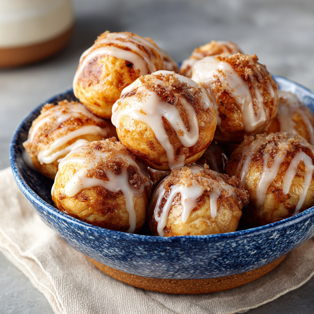 Air Fryer Cinnamon Roll Bites