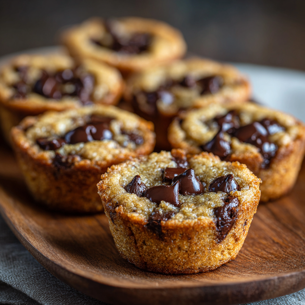 Air Fryer Chocolate Chip Cookie Cups