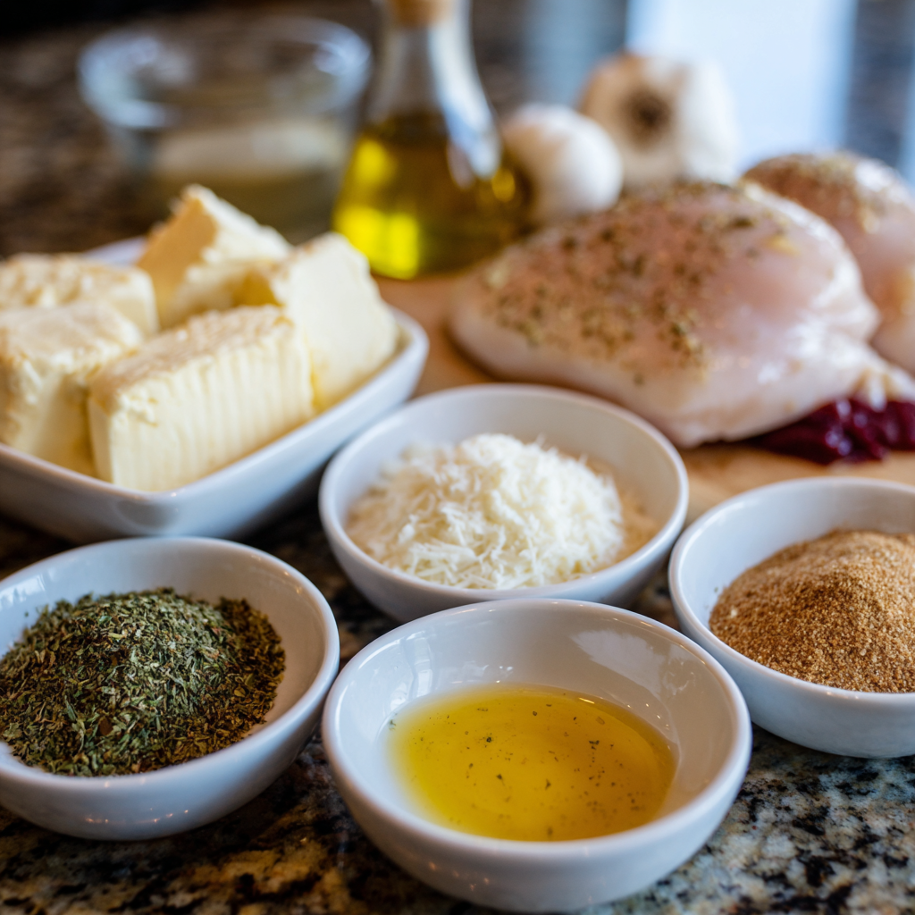 Air Fryer Creamy Dijon Chicken Ingredients